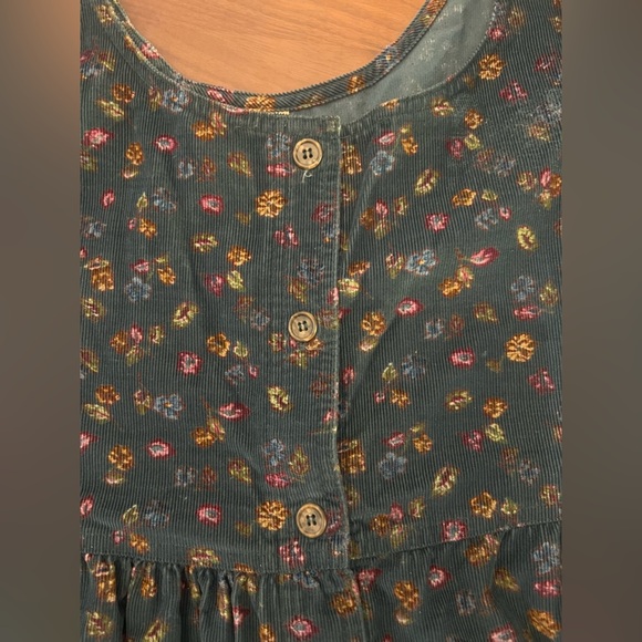 Vintage LL bean Floral Sleeveless jumper  - Green size 6P - Picture 9 of 12